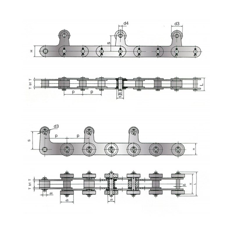 Metallurgical Steel tube conveyor Chain