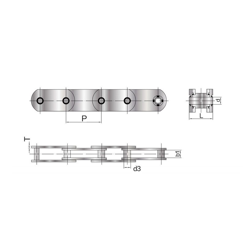 Metallurgical Water slot Chain